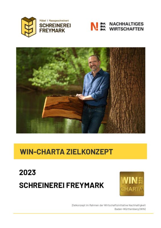 WIN-Charta Zielkonzept der Schreinerei Freymark