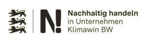 Logo der Klimawin-Initiative des Landes Baden-Württemberg für nachhaltiges Handeln in Unternehmen